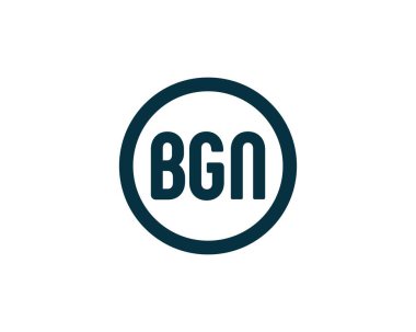 BGN logo tasarım vektör şablonu. BGN