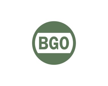 BGO logo tasarım vektör şablonu. BGO