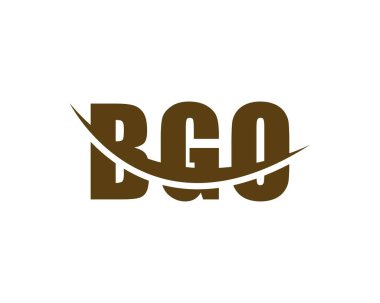 BGO logo tasarım vektör şablonu. BGO