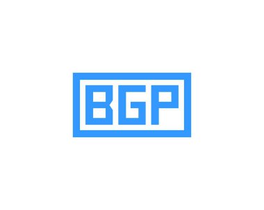 BGP logo tasarım vektör şablonu. BGP
