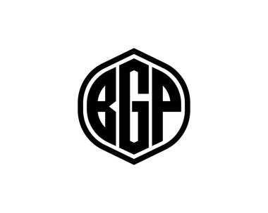 BGP logo tasarım vektör şablonu. BGP