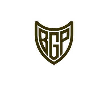 BGP logo tasarım vektör şablonu. BGP