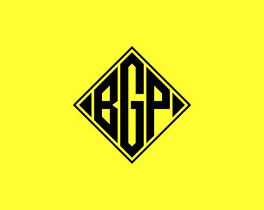 BGP logo tasarım vektör şablonu. BGP