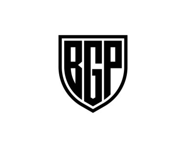 BGP logo tasarım vektör şablonu. BGP