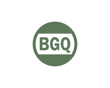 BGQ logo tasarım vektör şablonu. BGQ