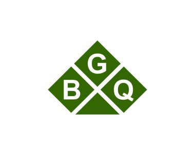 BGQ logo tasarım vektör şablonu. BGQ