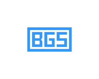 BGS logo tasarım vektör şablonu. BGS