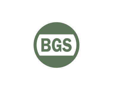 BGS logo tasarım vektör şablonu. BGS