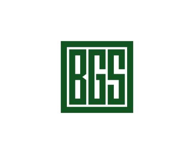 BGS logo tasarım vektör şablonu. BGS