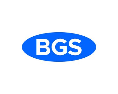 BGS logo tasarım vektör şablonu. BGS