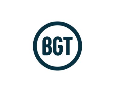 BGT logo tasarım vektör şablonu. BGT