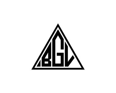 BGV logo tasarım vektör şablonu. BGV