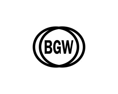 BGW logo tasarım vektör şablonu. BGW