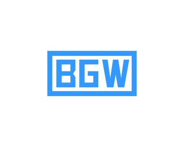 BGW logo tasarım vektör şablonu. BGW