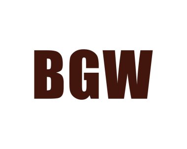 BGW logo tasarım vektör şablonu. BGW