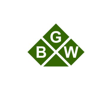 BGW logo tasarım vektör şablonu. BGW