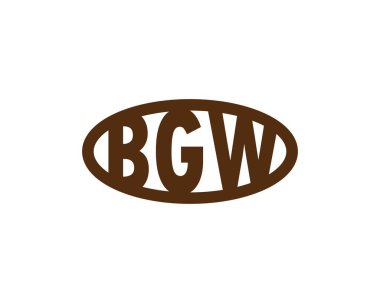 BGW logo tasarım vektör şablonu. BGW