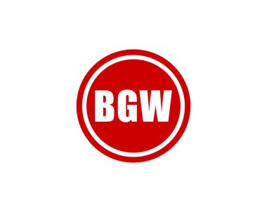 BGW logo tasarım vektör şablonu. BGW