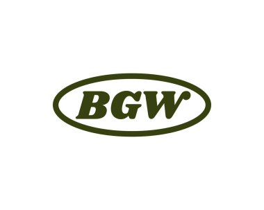 BGW logo tasarım vektör şablonu. BGW