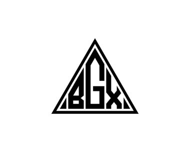 BGX logo tasarım vektör şablonu. BGX