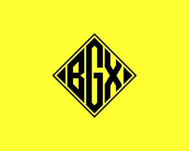 BGX logo tasarım vektör şablonu. BGX