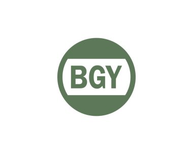 BGY logo tasarım vektör şablonu. BGY