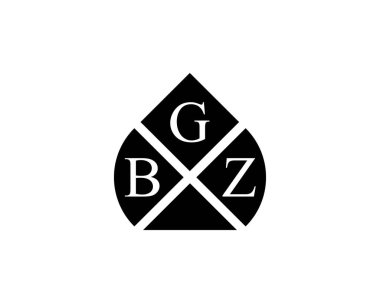 BGZ logo tasarım vektör şablonu. BGZ