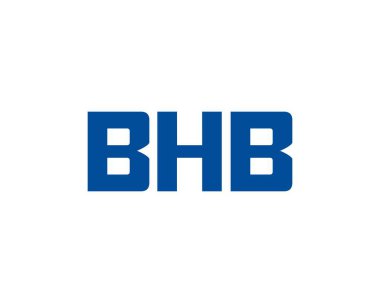 BHB Logo tasarım vektör şablonu. BHB
