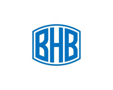BHB Logo tasarım vektör şablonu. BHB