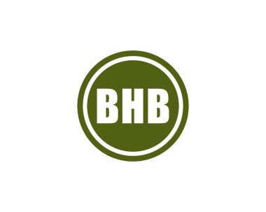 BHB Logo tasarım vektör şablonu. BHB