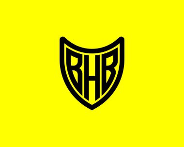 BHB Logo tasarım vektör şablonu. BHB