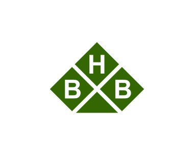 BHB Logo tasarım vektör şablonu. BHB
