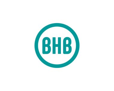 BHB Logo tasarım vektör şablonu. BHB