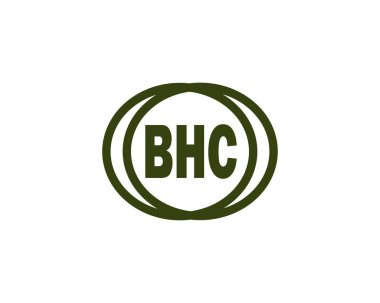 BHC Logo tasarım vektör şablonu. BHC
