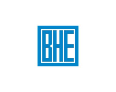 BHE logo tasarım vektör şablonu. BHE