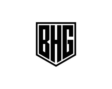 BHG logo tasarım vektör şablonu. BHG