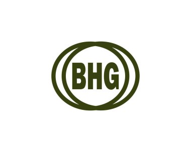 BHG logo tasarım vektör şablonu. BHG