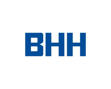 BHH logo tasarım vektör şablonu. BHH