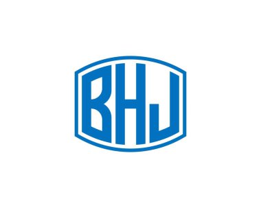 BHJ logo tasarım vektör şablonu. BHJ
