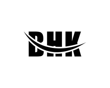 BHK logo tasarım vektör şablonu. BHK