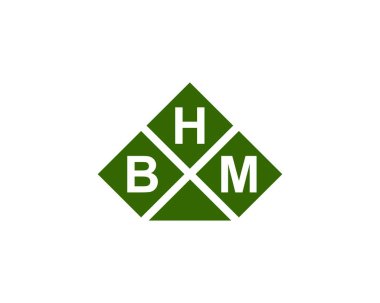 BHM logo tasarım vektör şablonu. BHM