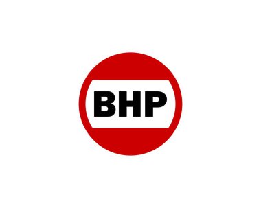 BHP logo tasarım vektör şablonu. BHP