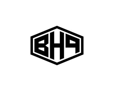 BHQ logo tasarım vektör şablonu. BHQ