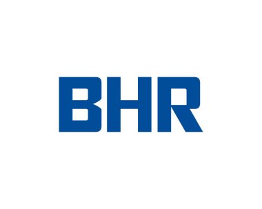 BHR logo tasarım vektör şablonu. BHR