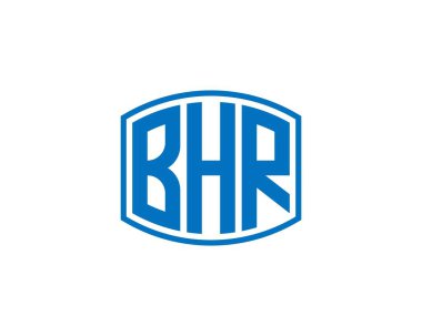 BHR logo tasarım vektör şablonu. BHR