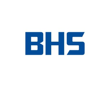 BHS logo tasarım vektör şablonu. BHS