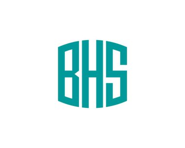 BHS logo tasarım vektör şablonu. BHS