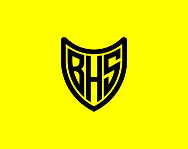 BHS logo tasarım vektör şablonu. BHS
