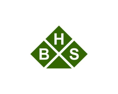 BHS logo tasarım vektör şablonu. BHS