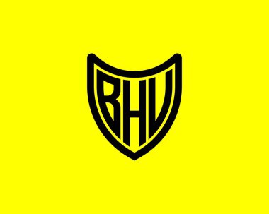 BHU Logo tasarım vektör şablonu. BHU